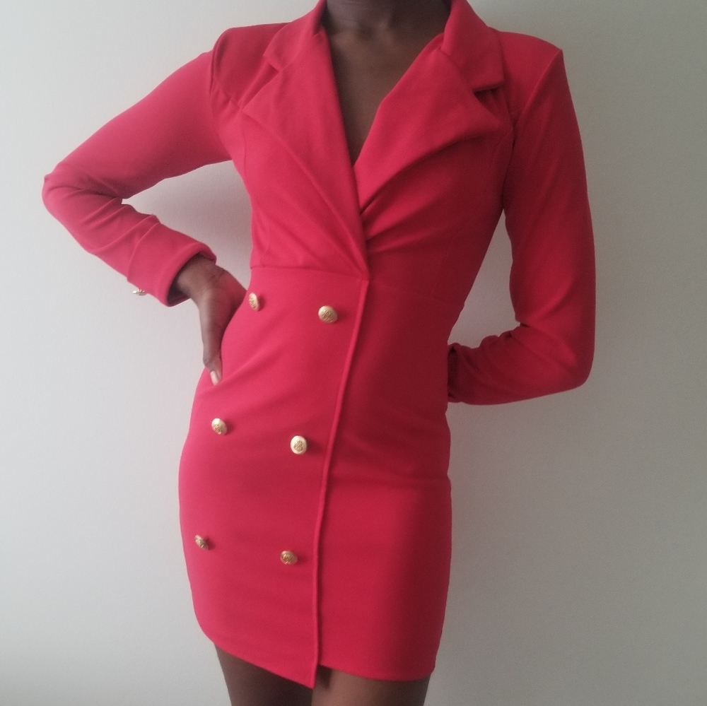 Red Blazer Dress
